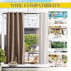 NICETOWN 2 Panels Outdoor Curtains - Image 3