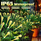 Anordsem Solar Garden Lights Outdoor: 8 Removable PVC Water Drop Light Head 4 - Image 4