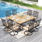 PHI VILLA 9 Pieces Outdoor Dining Set - Image 6