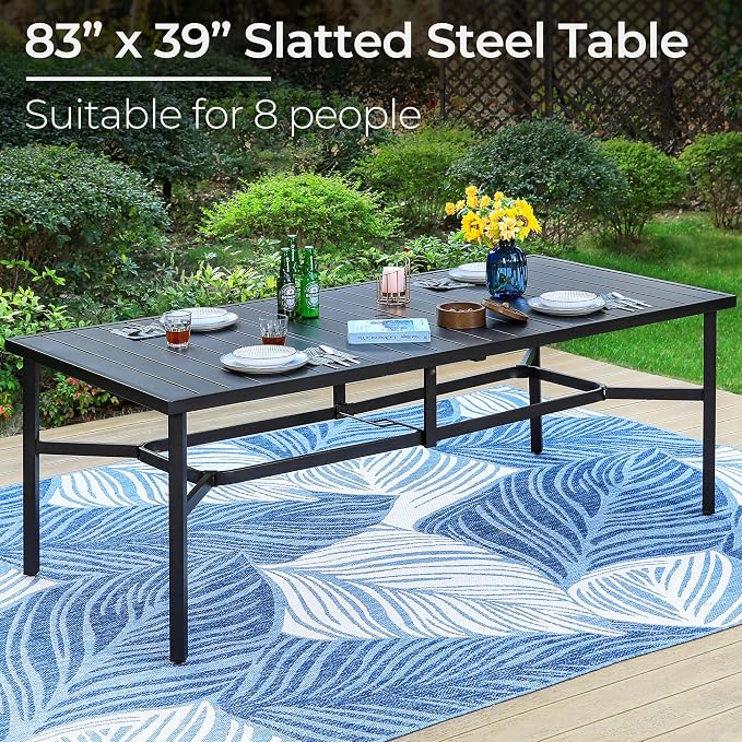 PHI VILLA 9 Pieces Outdoor Dining Set - Image 5