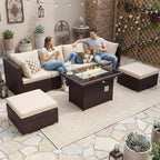 NICESOUL 7 Piece Outdoor Patio Sectional Furniture Set - Image 2