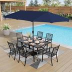 PHI VILLA 7 Piece Outdoor Dining Set - Image 8