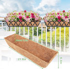 Y&M 4pcs 24“ Through Coco Liners Coconut Fiber Liner, Pre-Formed Replacement - Image 2