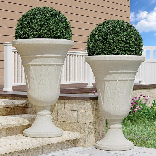 23" Tall Planters for Outdoor Plants Set of 2, Planter by Unknown