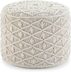 SIMPLIHOME Coates Round Pouf by SimpliHome