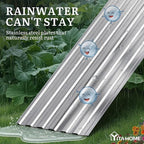 YITAHOME 6x3x2ft 2pcs Large Raised Garden Bed Kit, Galvanized Metal Planter Box - Image 5