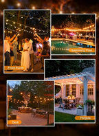 Brightown Outdoor String Lights, 50FT 25 G40 Bulbs Shatterproof Patio Lights - Image 5