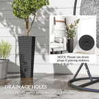 Outsunny 23.6 Inch Tall Planters - Image 6