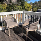 PURPLE LEAF 7 Pieces Outdoor Dining Set Patio Table and Chairs Set Aluminum - Image 2