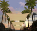 Amgo 16' x 20' Beige Rectangle Sun Shade Sail Canopy Awning UPF50+ AGTAPR1620 by Amgo