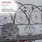 Alpine Corporation 45" Long Outdoor Metal Classic Bench - Image 7