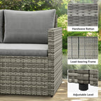 YITAHOME 9-Piece Patio Furniture Set, All-Weather Wicker Outdoor Sectional Sofa - Image 7