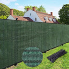 UPGRADE Privacy Fence Screen 5'x63' Dark Green Outdoor 90% Visibility Blockage by UPGRADE
