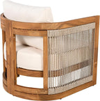 Merax 4-Piece Patio Premium Acacia Wood Outdoor Furniture Set, All Weather - Image 6