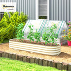 Outsunny 6.5' x 2' x 1' Galvanized Raised Garden Bed Kit, Outdoor Metal - Image 2