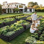 YITAHOME 6pcs 12x4x1 ft Galvanized Raised Garden Bed Kit, Large Metal Planter - Image 3