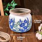 Flower Pot, Vintage Ceramic Pot - Image 7