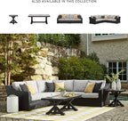 Signature Design by Ashley Beachcroft Curved Modern 3-Piece Outdoor Sectional - Image 6