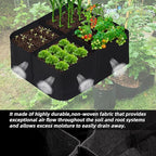 CJGQ Fabric Raised Garden Beds Outdoor, 2X2 Ft 4 Grids Plant Grow Bags - Image 3