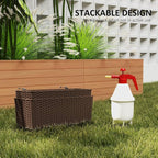 Outsunny Railing Planter Box, Hanging Flower Pots - Image 5