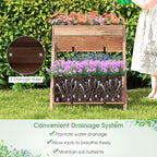 Giantex Vertical Raised Garden Bed, 3 Wood Planter Boxes - Image 7