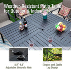 Sophia & William Patio Dining Set 9 Pieces, 8 Quick Dry Textilene Chairs and 1 - Image 6
