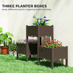 Outsunny Plastic Raised Garden Bed - Image 4