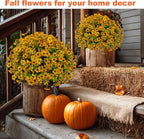 Artificial Fall Flowers for Outdoors Fake Mums - Image 3