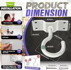 200LBS 8Pcs Rotatable Ceiling Hooks - Image 5