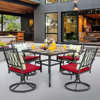 NUU GARDEN 5 Piece Outdoor Dining Set, Outdoor Furniture Set - Image 3