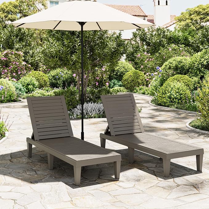 Lounge Chair, Pool Lounge Chairs Set of 2, Lounge Chair Outdoor, Waterproof Sun - Image 6