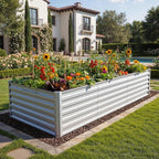 YITAHOME 8x4x2ft Large Raised Garden Bed Kit, Galvanized Metal Planter Box - Image 2