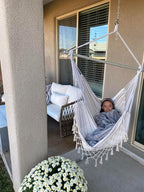 MIZTLI Hammock Chair Hanging Chair Swing Chair XXL Large Macrame Swing Indoor - Image 3