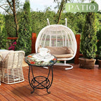 Outdoor Side Table Round Small Mosaic Patio Accent Indoor End Plant Coffee Tea - Image 4