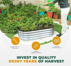 Utopia Home Galvanized Raised Garden Bed Kit 4x2x1ft, Planter Box Raised Garden - Image 8
