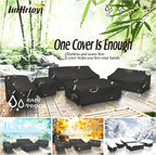 JinHrtoyi 3-Seater Outdoor Couch Cover, 79Wx38Dx35H inches Outdoor Furniture - Image 6