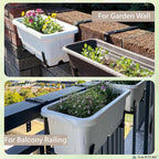 Window Box Brackets for Railing- 4 Pcs Adjustable Planter - Image 8