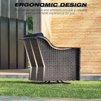 Joyside Wicker Patio Furniture Sets, 3 Pieces Upgraded Large Size Outdoor - Image 6