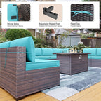 Kullavik 10 Pieces Outdoor Patio Furniture Set - Image 4