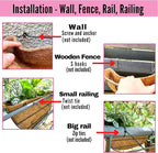 LaLaGreen Wall Hanging Planters, 4 Pack, 12 Inch Balcony Flower Baskets - Image 3