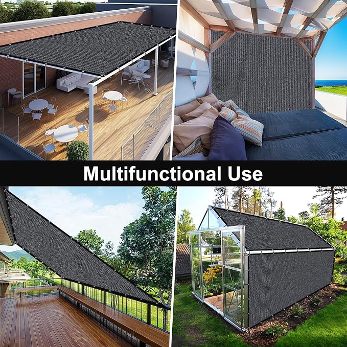 Artpuch 90% Sun Shade Cloth, 8 x 12 FT Pergola Shade Cover Canopy - Image 8