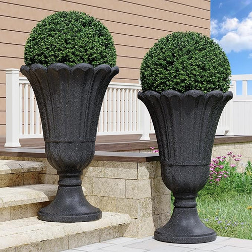 23" Tall Planters for Outdoor Plants Set of 2, Planter by Unknown