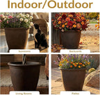 Sunnydaze 20-Inch Anjelica Large Plastic Pot - Image 4