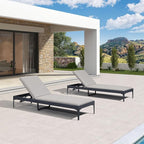 PURPLE LEAF 1 Piece Outdoor Chaise Lounge Aluminum Adjustable Patio Lounger - Image 2