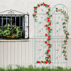 Metal Garden Trellis for Climbing Plants, 86.5" x 19.7" Metal Plant Trellis - Image 5