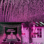 66Ft 200LED Pink Fairy Lights Plug in, Waterproof String Lights Outdoor & - Image 3