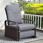 ATR ART TO REAL Outdoor Wicker Recliner Chair - Image 3