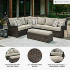 Signature Design by Ashley Brook Ranch Casual Nuvella Weather Resistant Fabric - Image 4