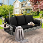 Outdoor Wicker Patio Porch Swing - Image 7
