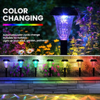 Solar Pathway Lights Outdoor Waterproof 12 Pack Color Changing Garden Light - Image 3